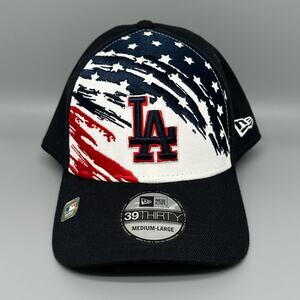 New Era 39Thirty Los Angeles Dodgers July 4th Hat Men’s Sz Medium-Large